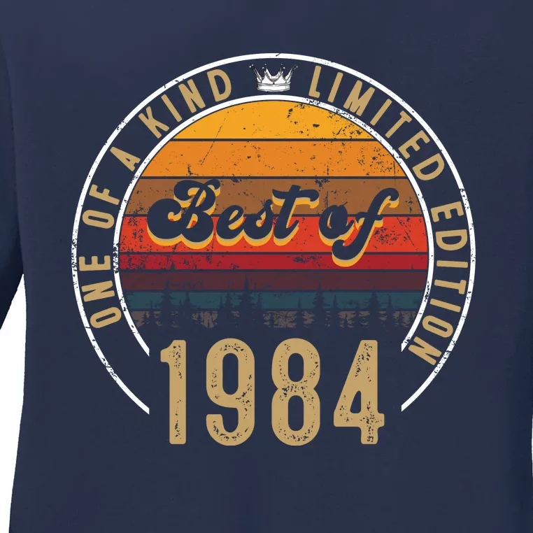 Best Of 1984 Birthday Gift 38 Years Old Ladies Long Sleeve Shirt