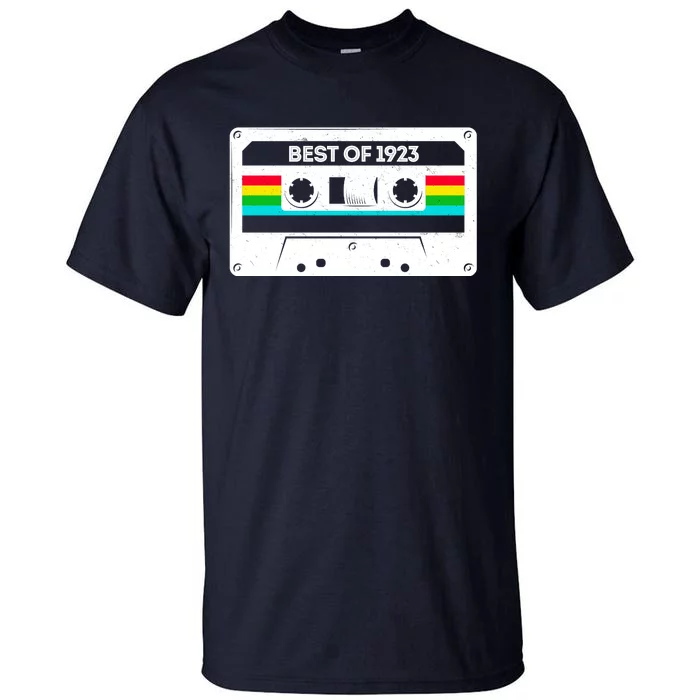 Best Of 1923 Retro 100th Birthday Mixtape Tall T-Shirt