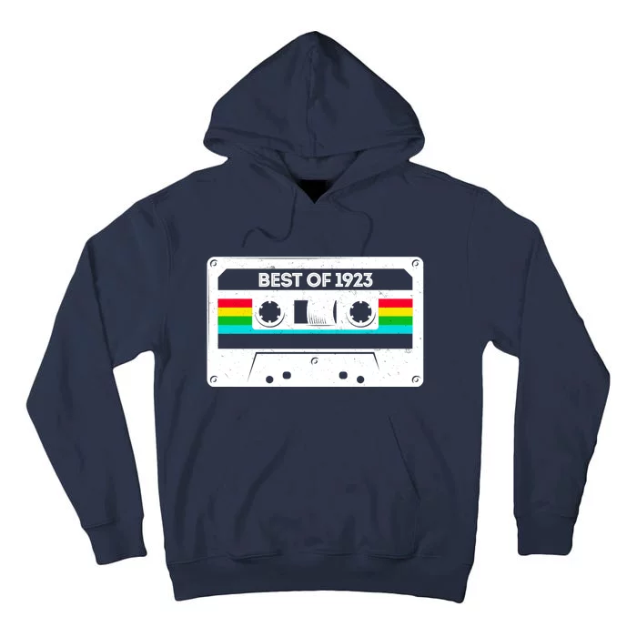 Best Of 1923 Retro 100th Birthday Mixtape Tall Hoodie