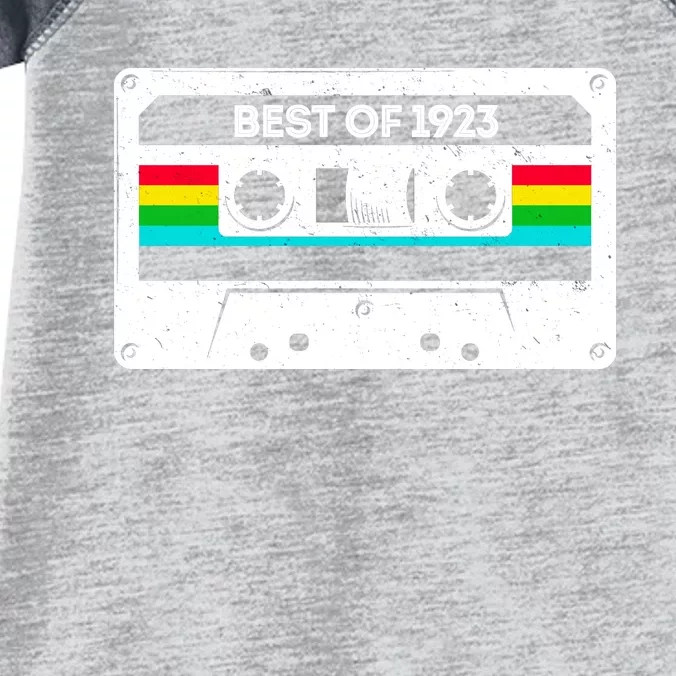 Best Of 1923 Retro 100th Birthday Mixtape Infant Baby Jersey Bodysuit