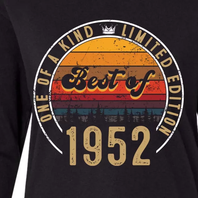 Best Of 1952 Birthday Gift 70 Years Old Womens Cotton Relaxed Long Sleeve T-Shirt