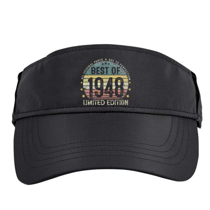 Best Of 1948 75 Years Old 75th Birthday Gifts For Adult Drive Performance Visor