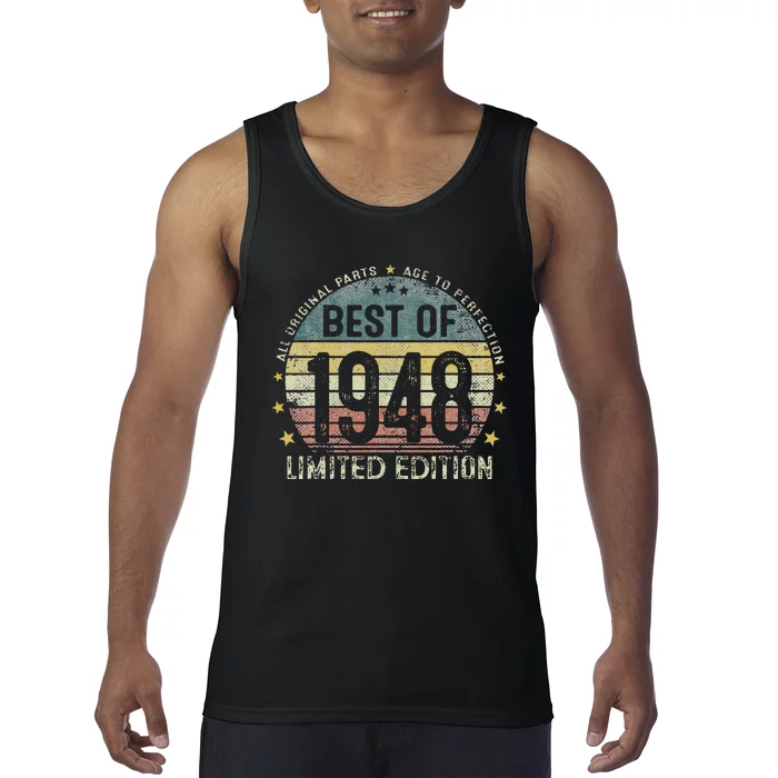 Best Of 1948 75 Years Old 75th Birthday Gifts For Tank Top