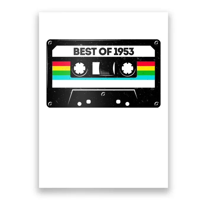 Best Of 1953 Retro 70th Birthday Mixtape Poster