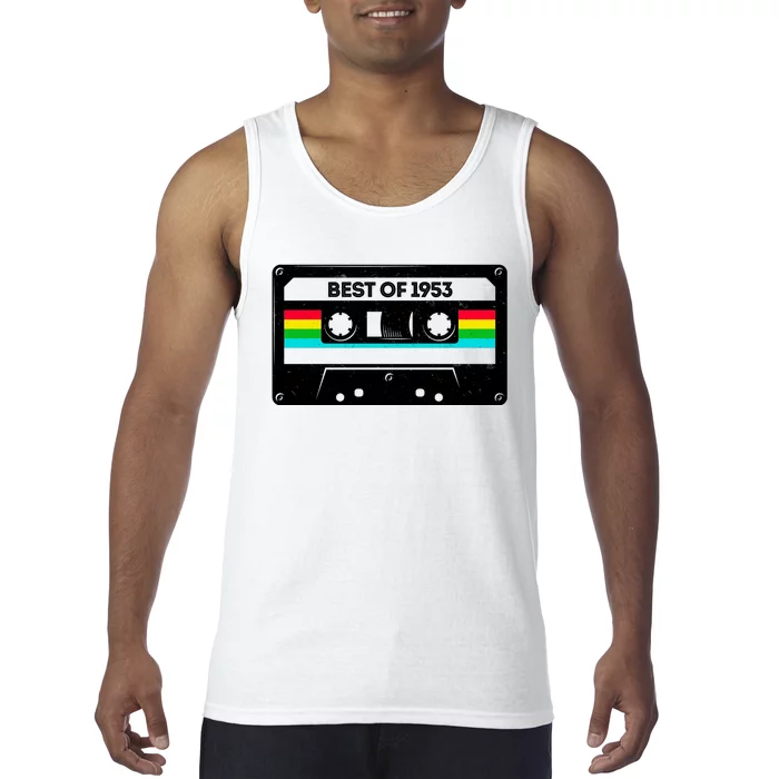 Best Of 1953 Retro 70th Birthday Mixtape Tank Top