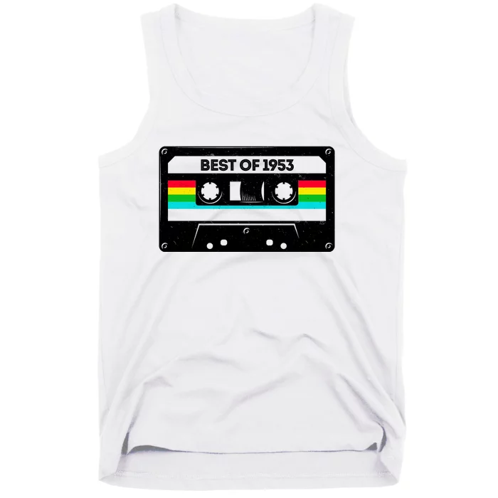 Best Of 1953 Retro 70th Birthday Mixtape Tank Top