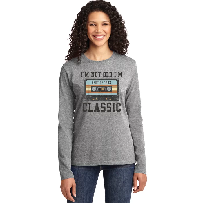 Best Of 1983 40th Birthday Gifts BDay 40 Birthday Ladies Long Sleeve Shirt