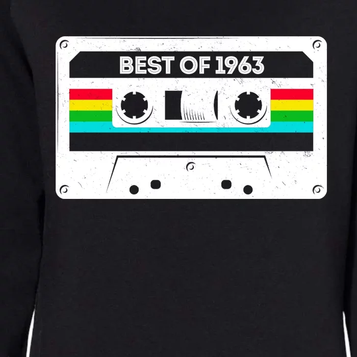 Best Of 1963 Retro 60th Birthday Mixtape Womens California Wash Sweatshirt