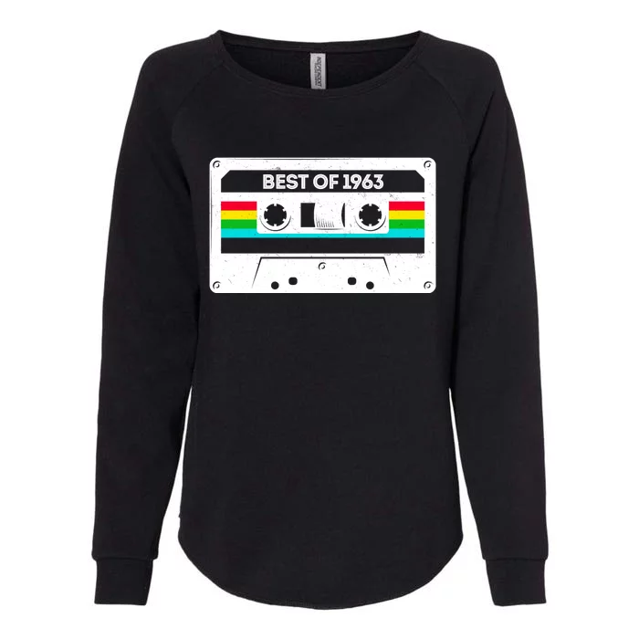 Best Of 1963 Retro 60th Birthday Mixtape Womens California Wash Sweatshirt