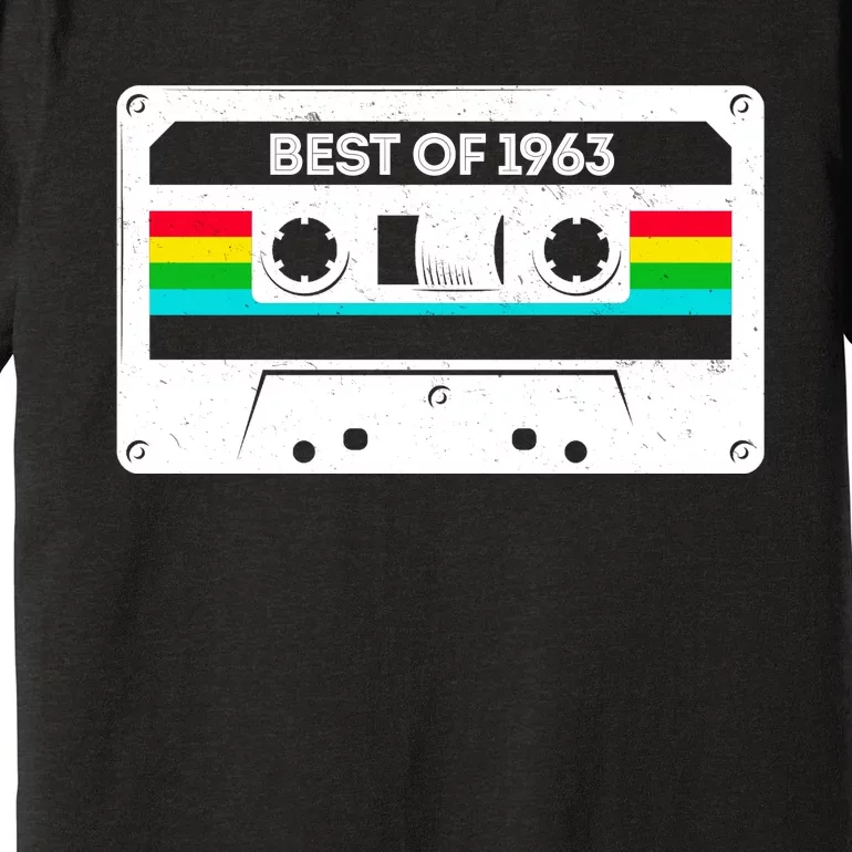 Best Of 1963 Retro 60th Birthday Mixtape Premium T-Shirt