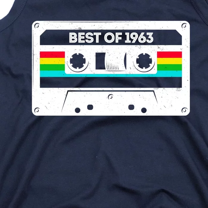 Best Of 1963 Retro 60th Birthday Mixtape Tank Top