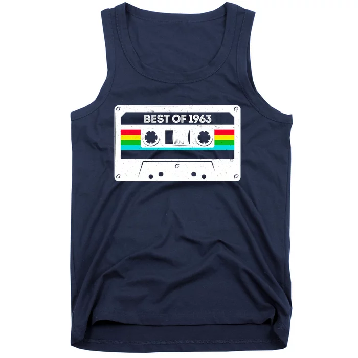 Best Of 1963 Retro 60th Birthday Mixtape Tank Top