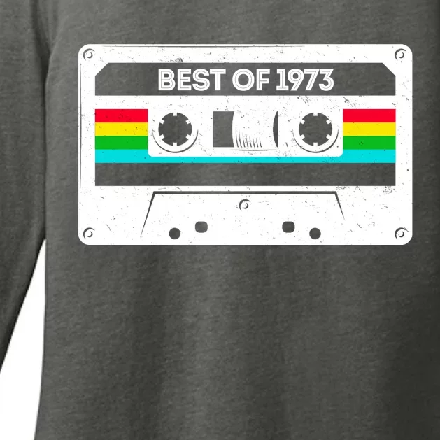 Best Of 1973 Retro 50th Birthday Mixtape Womens CVC Long Sleeve Shirt