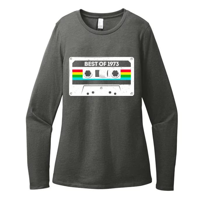 Best Of 1973 Retro 50th Birthday Mixtape Womens CVC Long Sleeve Shirt