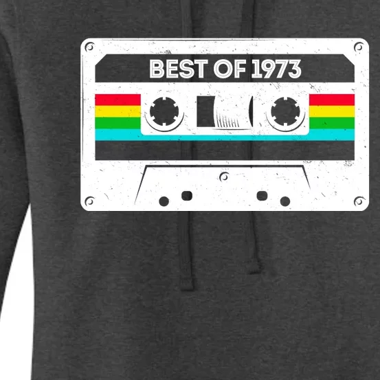 Best Of 1973 Retro 50th Birthday Mixtape Women's Pullover Hoodie