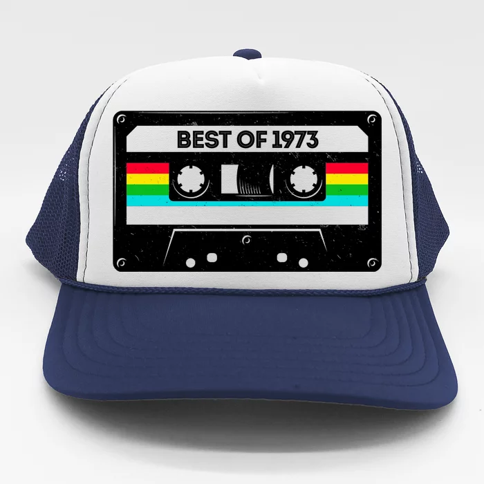 Best Of 1973 Retro 50th Birthday Mixtape Trucker Hat