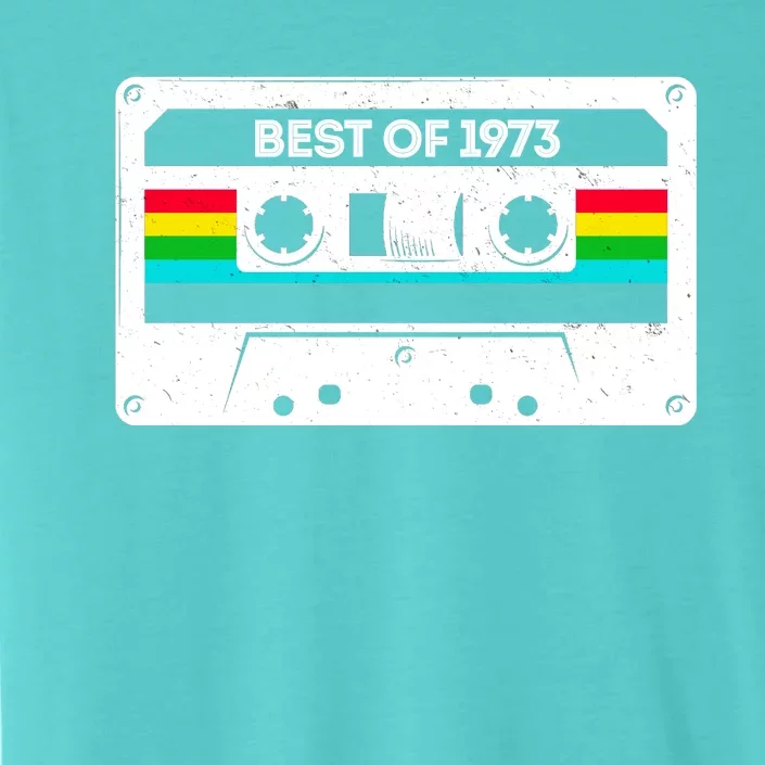 Best Of 1973 Retro 50th Birthday Mixtape ChromaSoft Performance T-Shirt