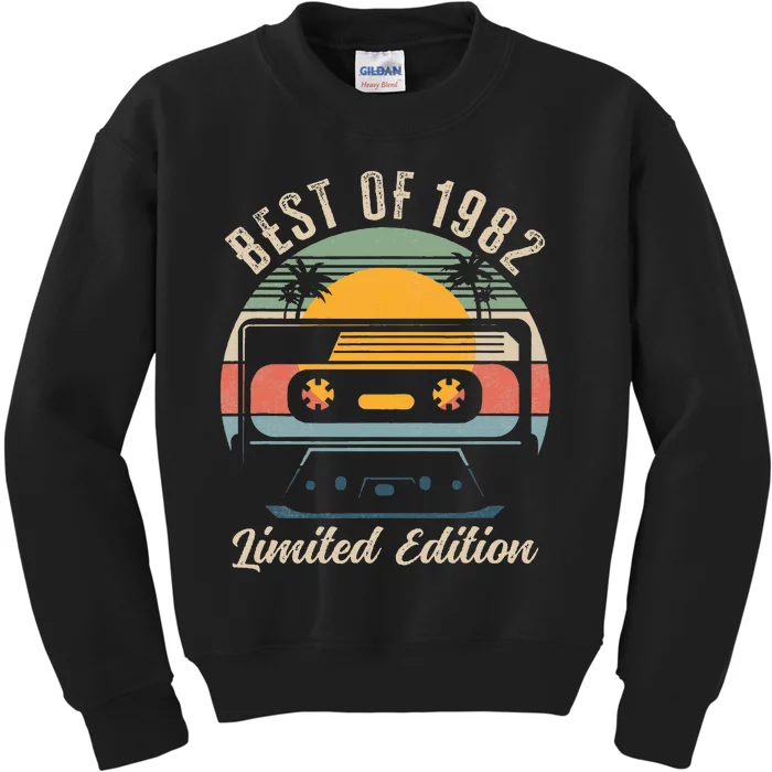 Best Of 1982 42nd Birthday Gifts Limited Edition 42 Year Old Kids Sweatshirt