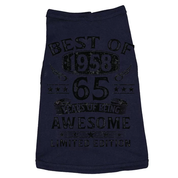 Best Of 1958 65 Years Old Gifts 65th Birthday Gift For Doggie Tank