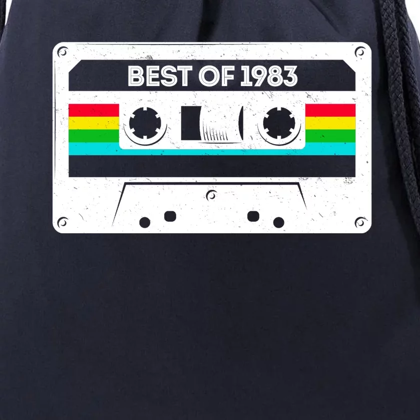 Best Of 1983 Retro 40th Birthday Mixtape Drawstring Bag