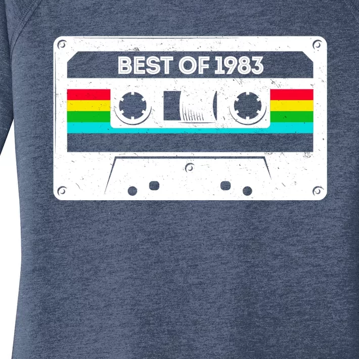 Best Of 1983 Retro 40th Birthday Mixtape Women's Perfect Tri Tunic Long Sleeve Shirt