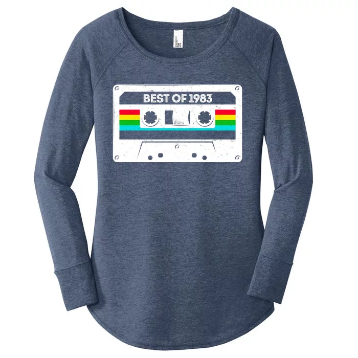 Best Of 1983 Retro 40th Birthday Mixtape Women's Perfect Tri Tunic Long Sleeve Shirt