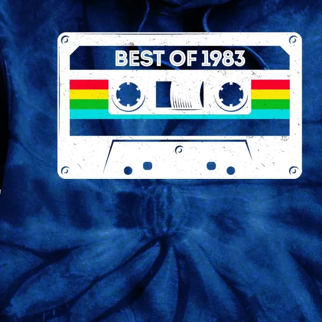 Best Of 1983 Retro 40th Birthday Mixtape Tie Dye Hoodie