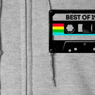 Best Of 1983 Retro 40th Birthday Mixtape Full Zip Hoodie