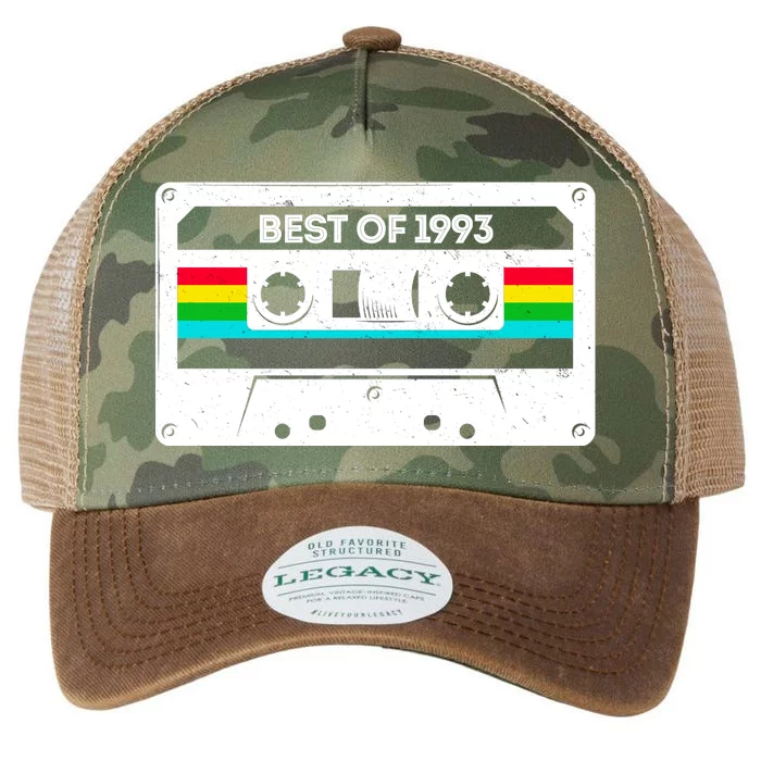 Best Of 1993 Retro 30th Birthday Mixtape Legacy Tie Dye Trucker Hat