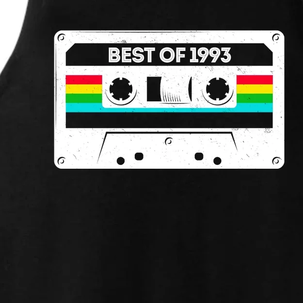 Best Of 1993 Retro 30th Birthday Mixtape Ladies Tri-Blend Wicking Tank