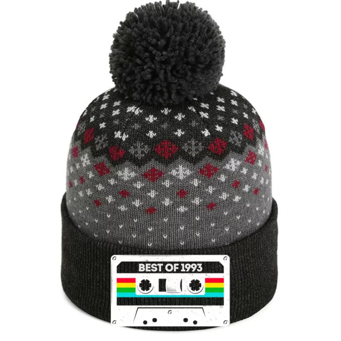 Best Of 1993 Retro 30th Birthday Mixtape The Baniff Cuffed Pom Beanie