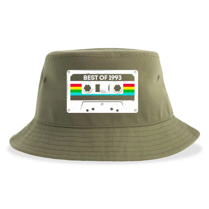 Best Of 1993 Retro 30th Birthday Mixtape Sustainable Bucket Hat