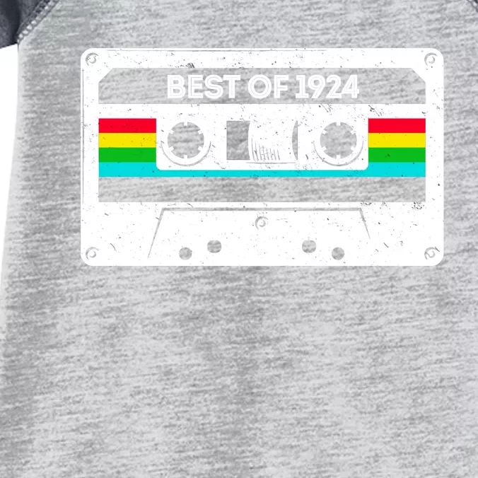 Best Of 1924 Retro 100th Birthday Mixtape Infant Baby Jersey Bodysuit