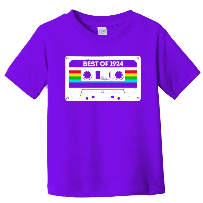 Best Of 1924 Retro 100th Birthday Mixtape Toddler T-Shirt