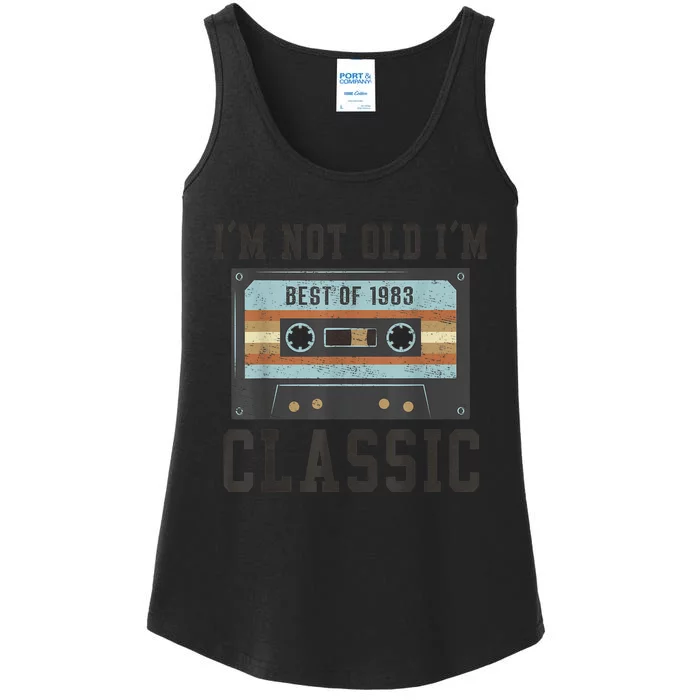 Best of 1983 40th Birthday Gifts m.e.n BDay 40 Birthday Ladies Essential Tank