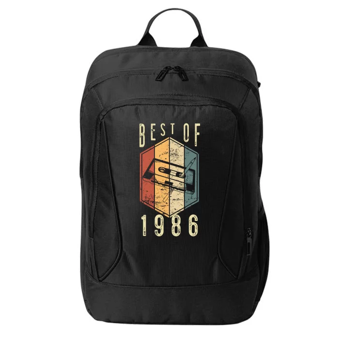 Best Of 1986 36 Year Old Gifts Cassette Tape 36th Birthday City Backpack