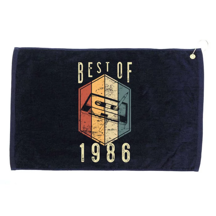 Best Of 1986 36 Year Old Gifts Cassette Tape 36th Birthday Grommeted Golf Towel