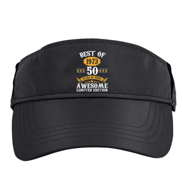 Best Of 1973 50 Years Old Gifts 50th Birthday Gift Adult Drive Performance Visor