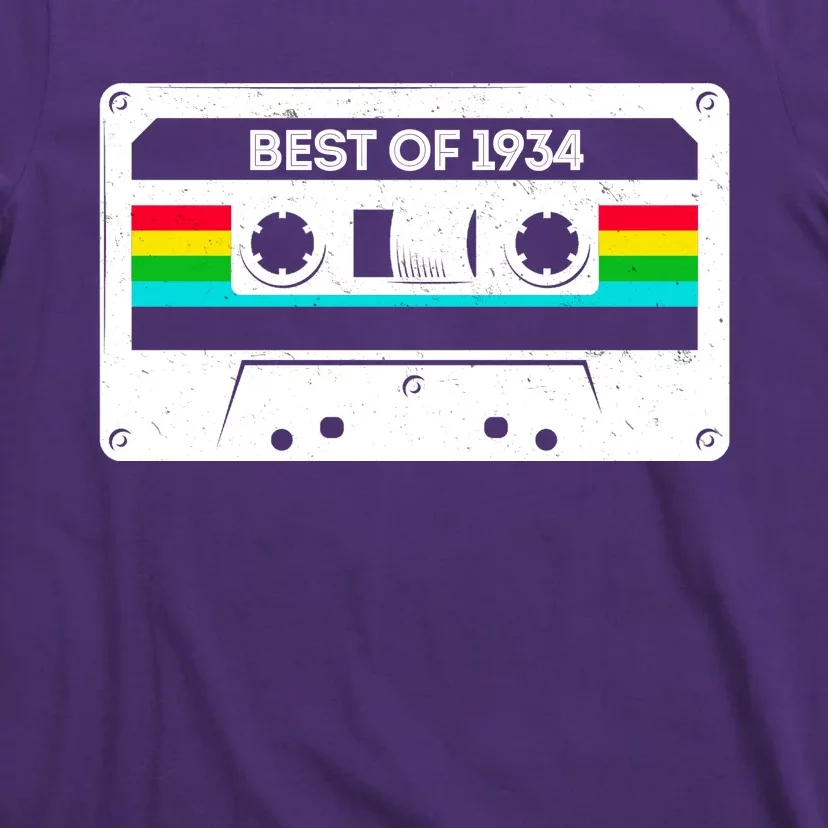 Best Of 1934 Retro 90th Birthday Mixtape T-Shirt