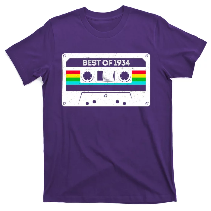 Best Of 1934 Retro 90th Birthday Mixtape T-Shirt