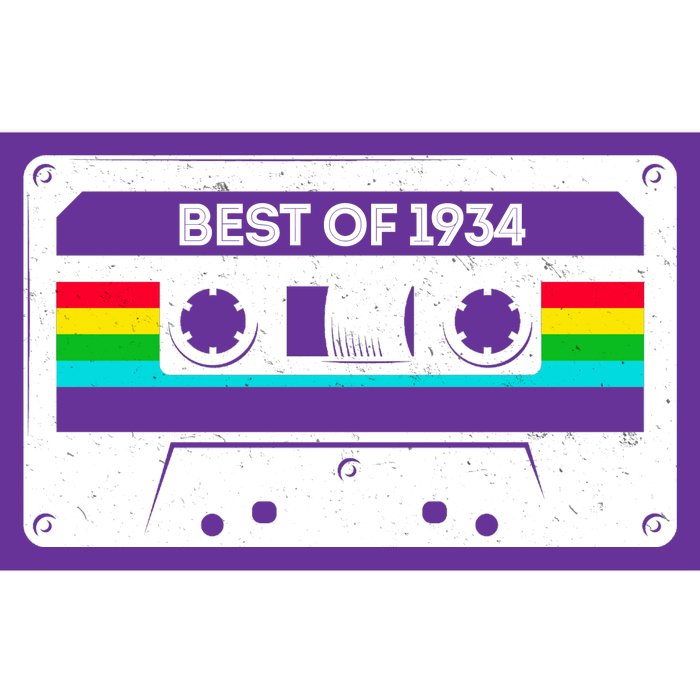 Best Of 1934 Retro 90th Birthday Mixtape Bumper Sticker