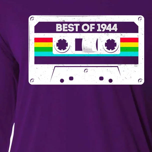 Best Of 1944 Retro 80th Birthday Mixtape Cooling Performance Long Sleeve Crew