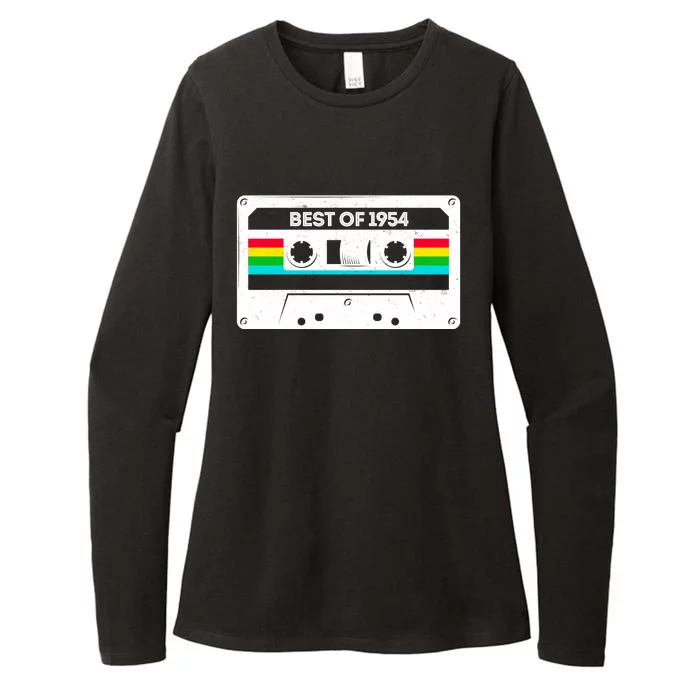 Best Of 1954 Retro 70th Birthday Mixtape Womens CVC Long Sleeve Shirt