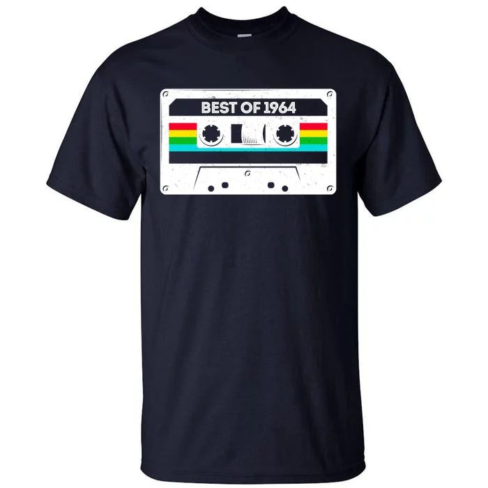 Best Of 1964 Retro 60th Birthday Mixtape Tall T-Shirt