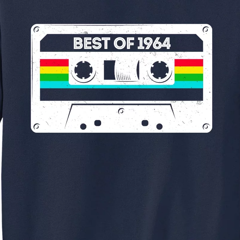 Best Of 1964 Retro 60th Birthday Mixtape Tall Sweatshirt