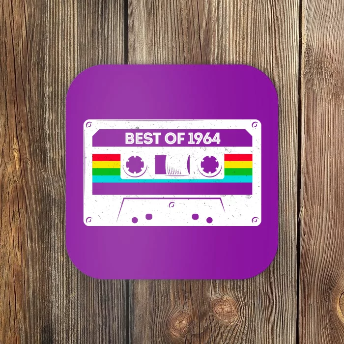 Best Of 1964 Retro 60th Birthday Mixtape Coaster