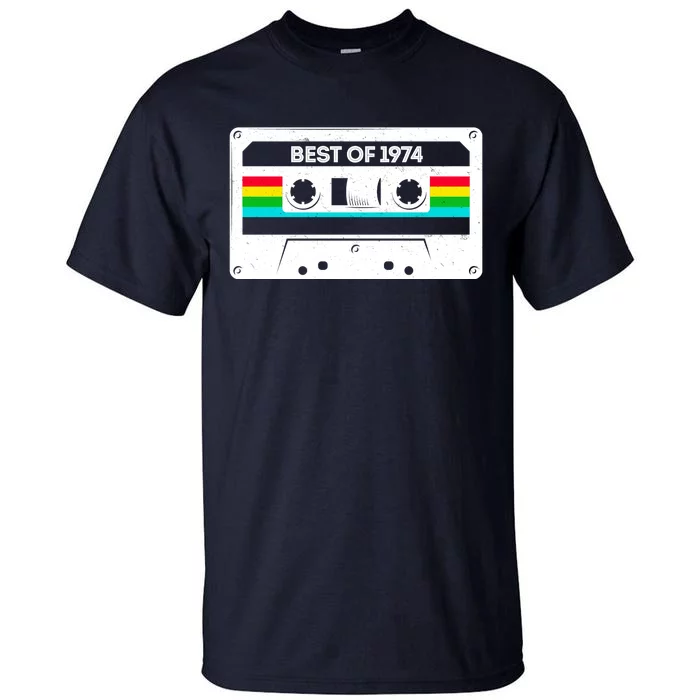 Best Of 1974 Retro 50th Birthday Mixtape Tall T-Shirt