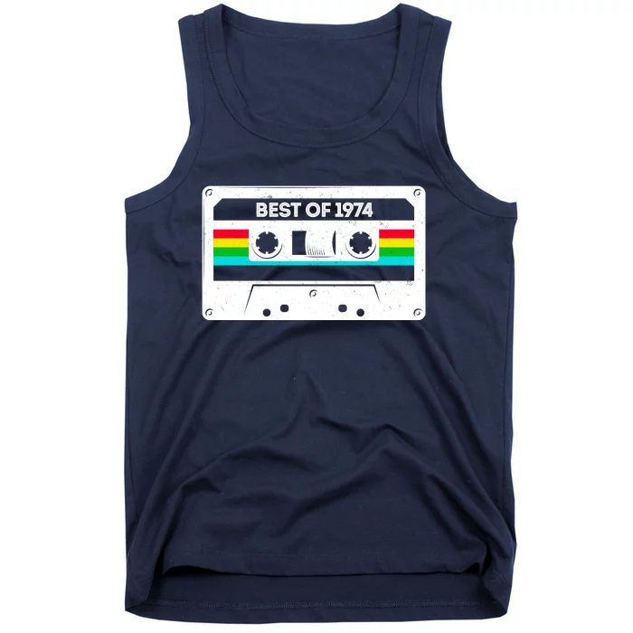 Best Of 1974 Retro 50th Birthday Mixtape Tank Top