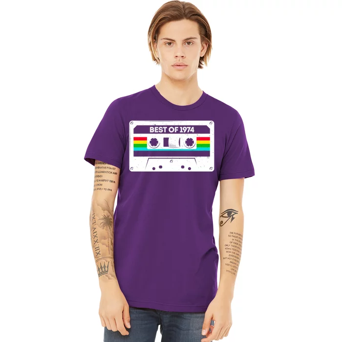 Best Of 1974 Retro 50th Birthday Mixtape Premium T-Shirt