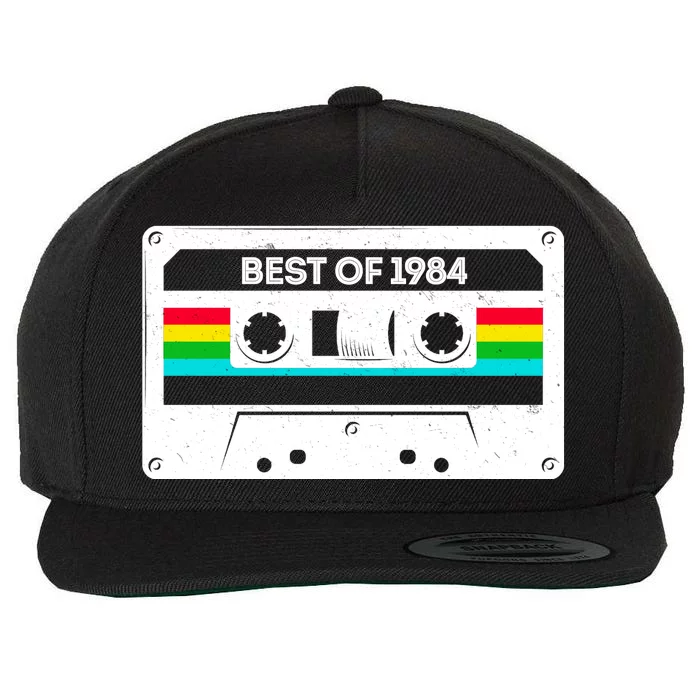 Best Of 1984 Retro 40th Birthday Mixtape Wool Snapback Cap